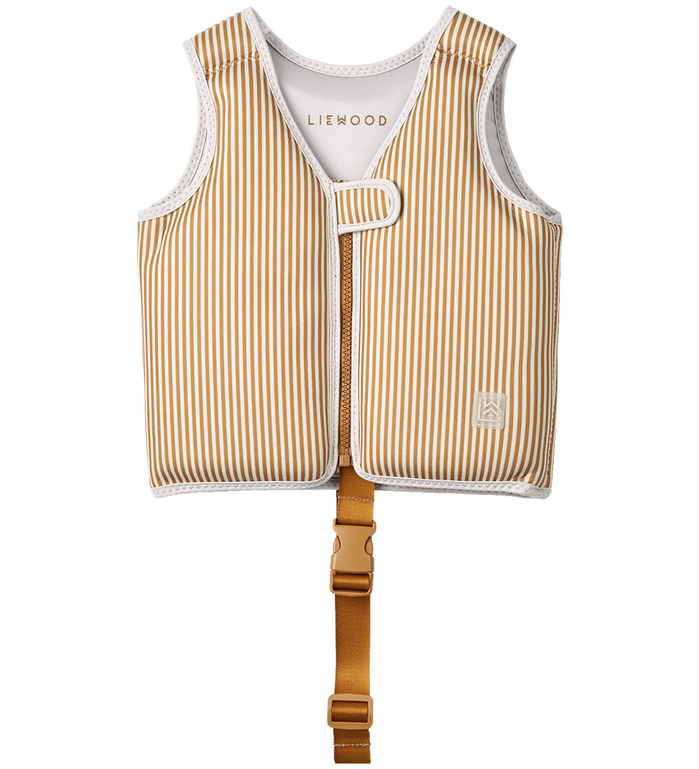 Liewood Simväst - 11-15 kg - Dove - Stripe Sandy/Golden Caram