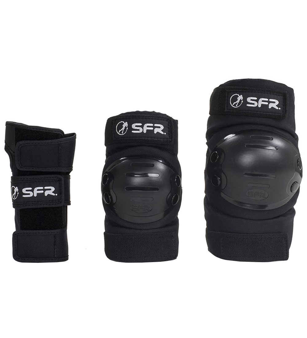 SFR Protection Set - Youth Ramp Triple Pad Set - Black