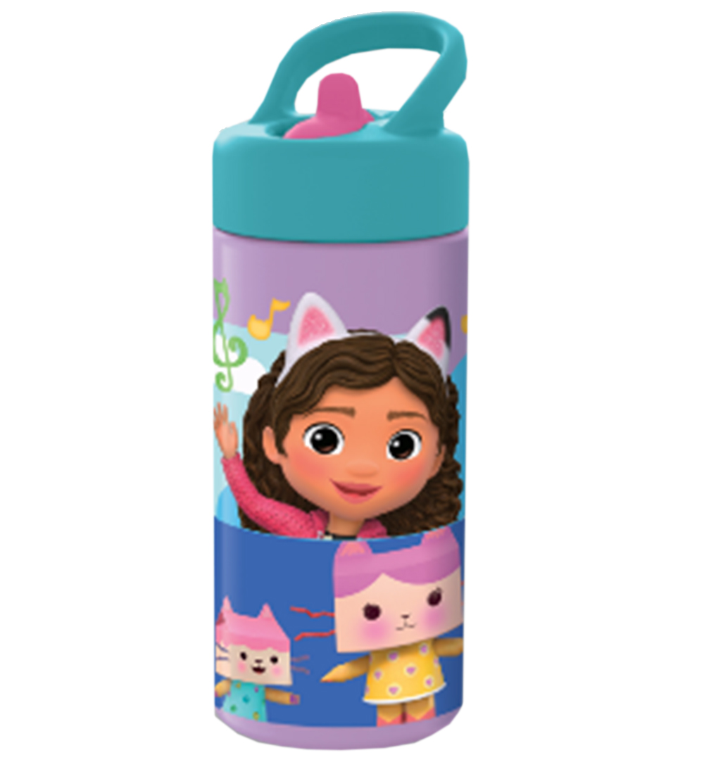 Gabby's Dollhouse Water Bottle - 410 mL - Sipper Water Bottle