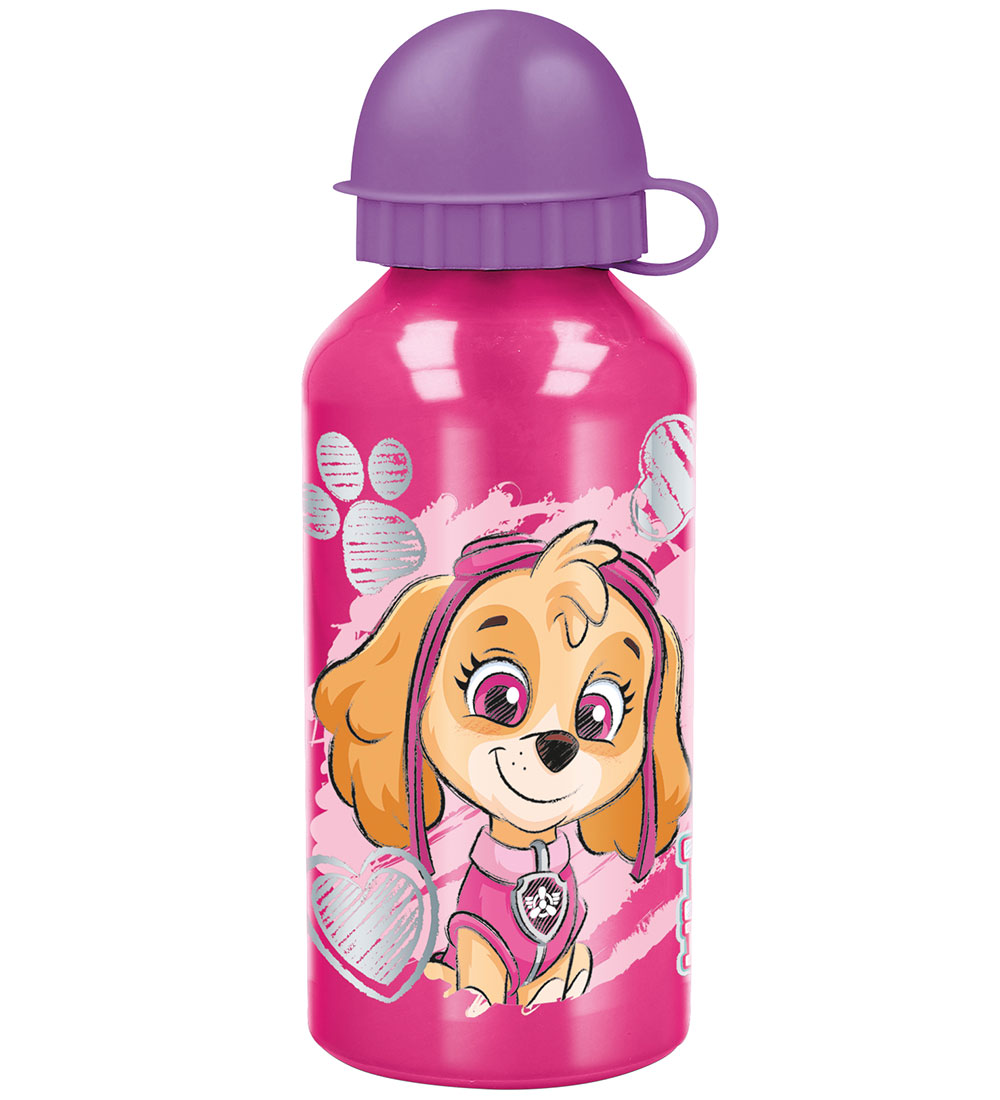 Paw Patrol Vatnsflaska - Stelpur - 400 ml - Ál - Bleikt