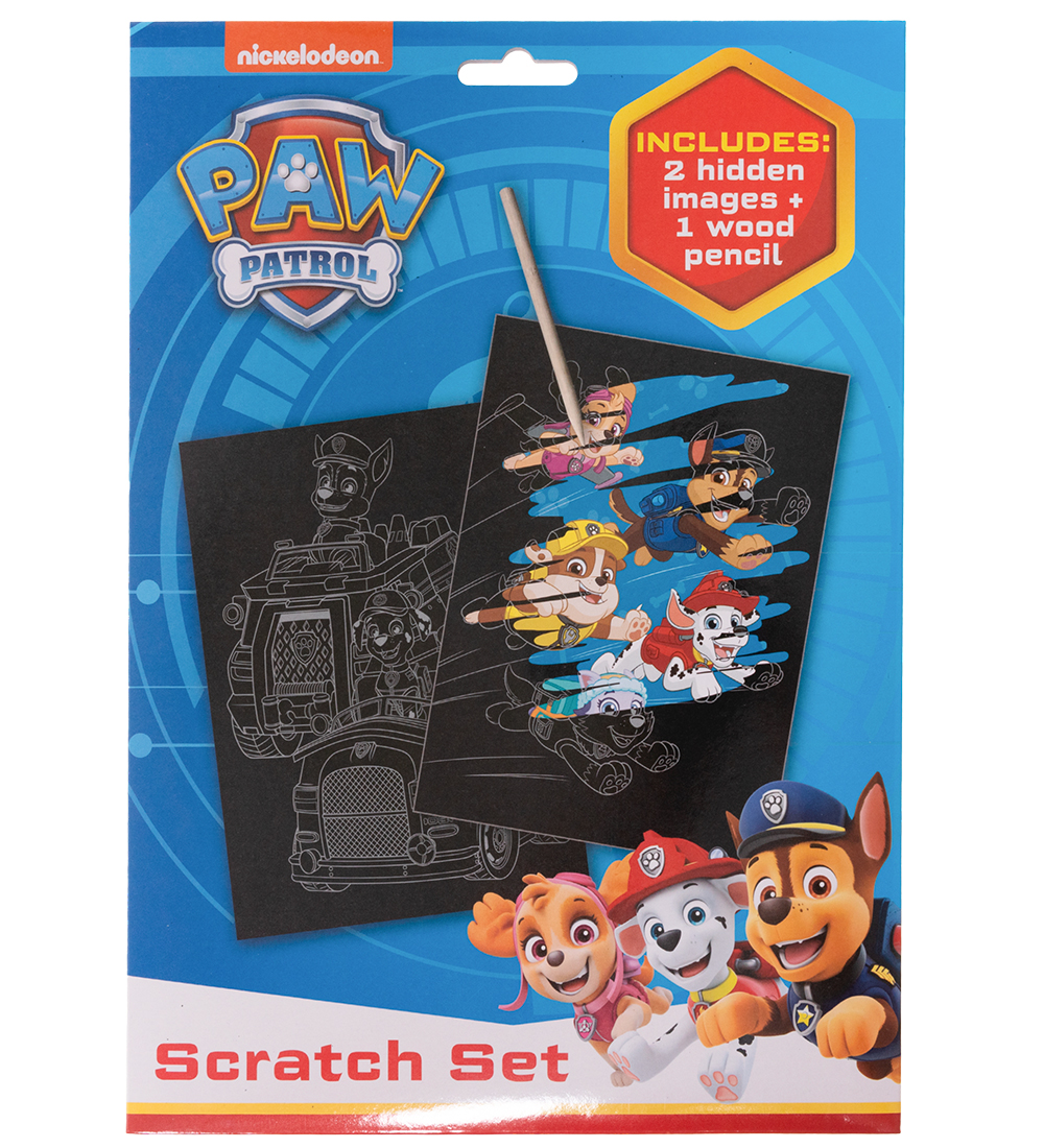 Paw Patrol Creation Set - Scratch set w. Pencil