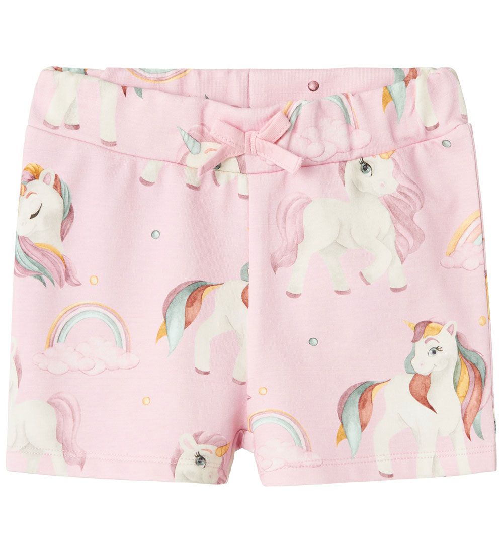 Name It Sweat Shorts - NmfHarumi - Unicorn - Parfait Pink