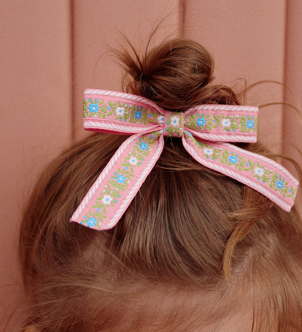 Konges Sløjd Elastic Hair Bands w. Bow - 2-Pack - Sorbet