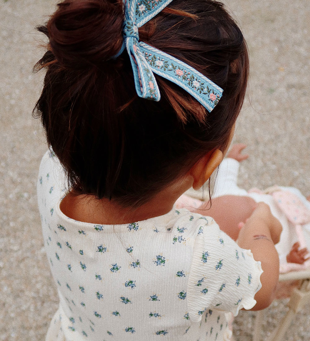 Konges Sljd Elastic Hair Bands w. Bow - 2-Pack - Sorbet