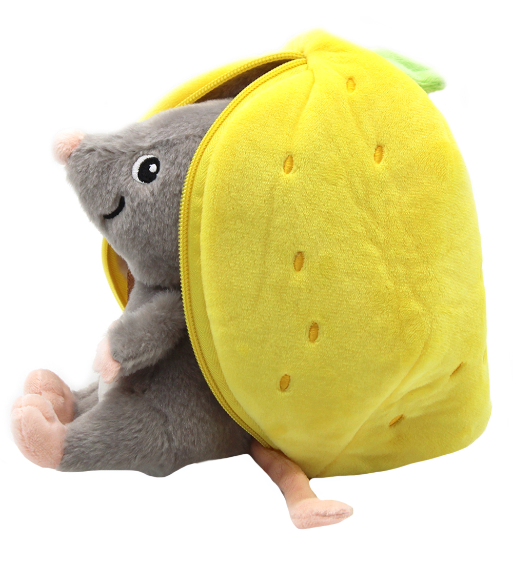 Flipetz Soft Toy - Rocket The Mouse Lemon - 20 cm
