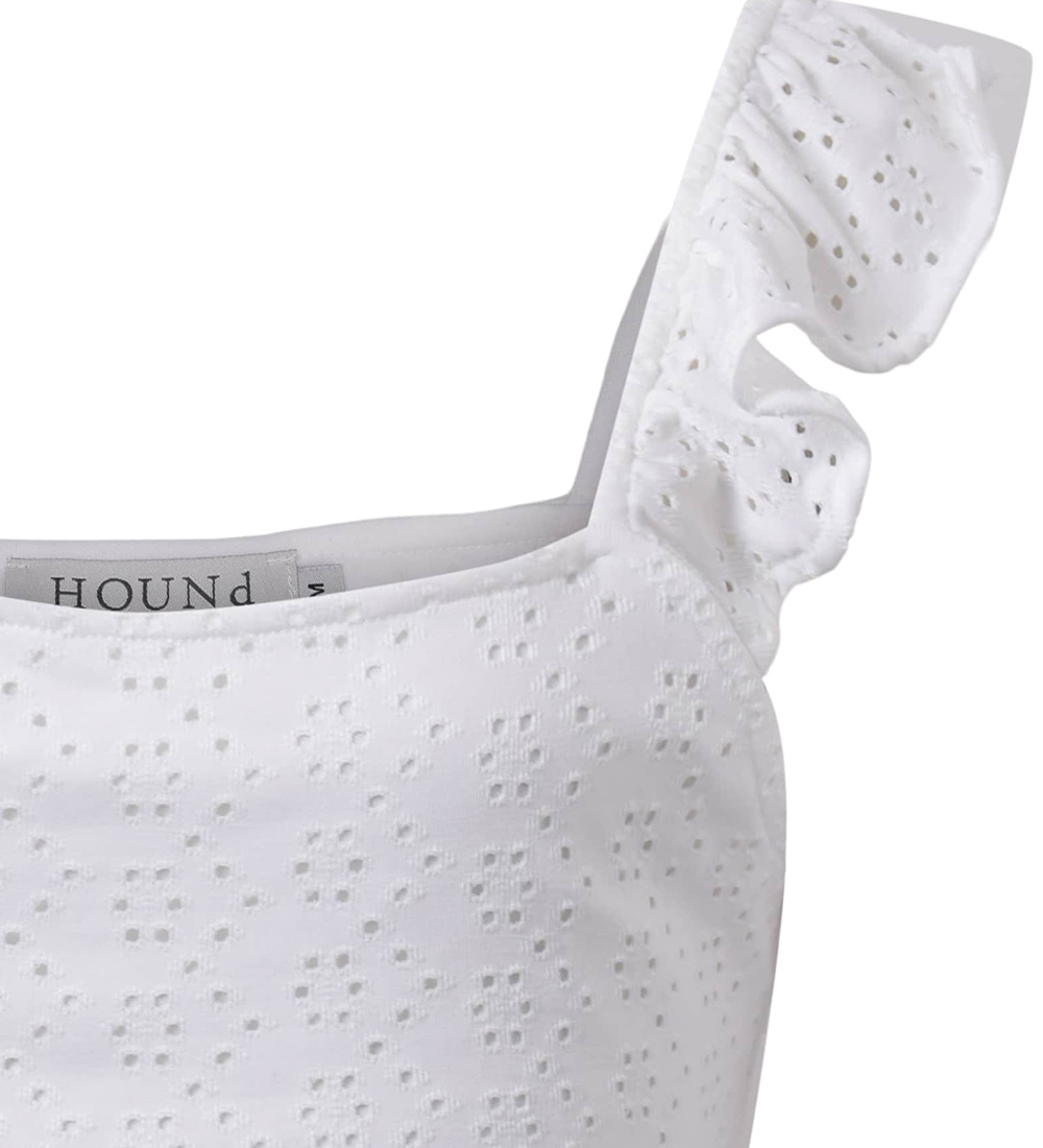 Hound Top - Ruffle - White