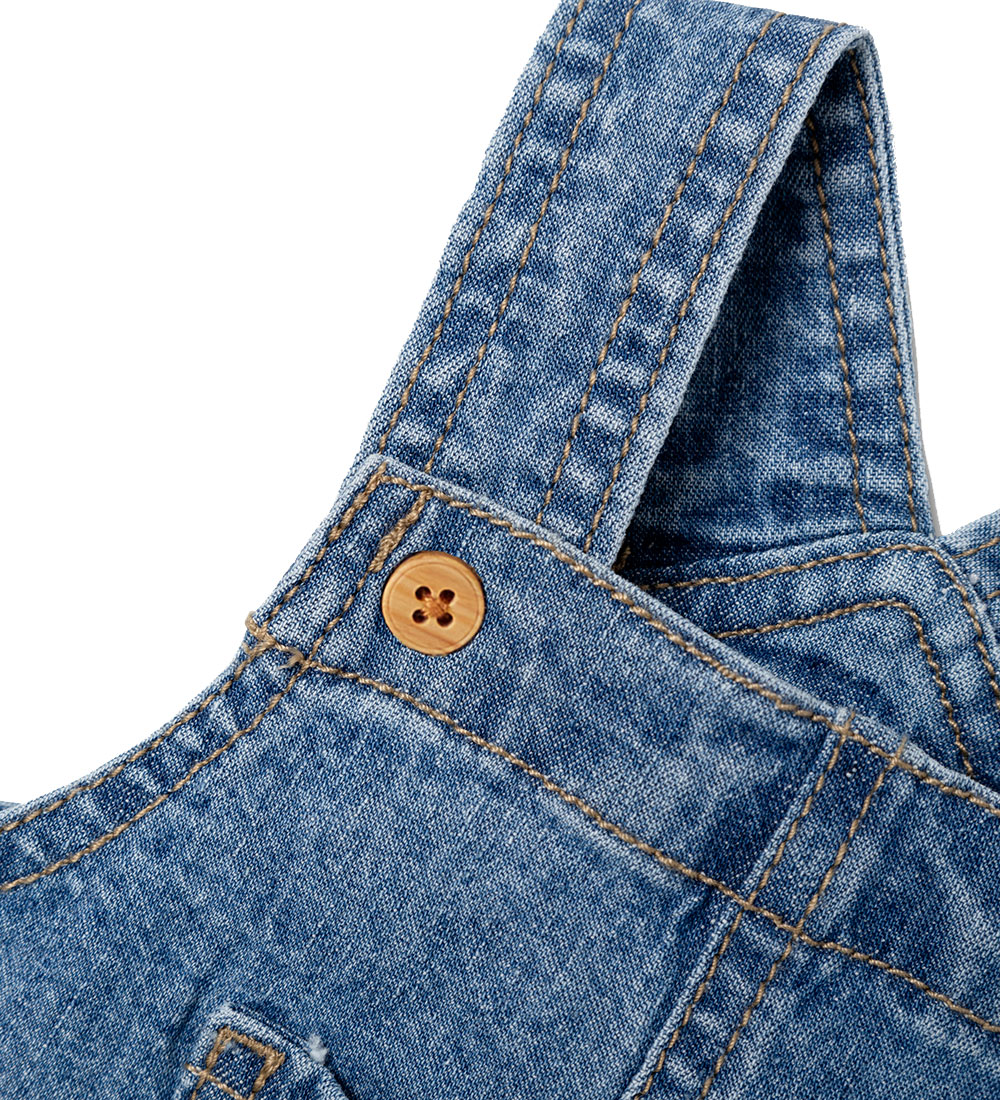 Salopette Name It - Lin/Coton - NbmLou - Medium+ Blue Denim