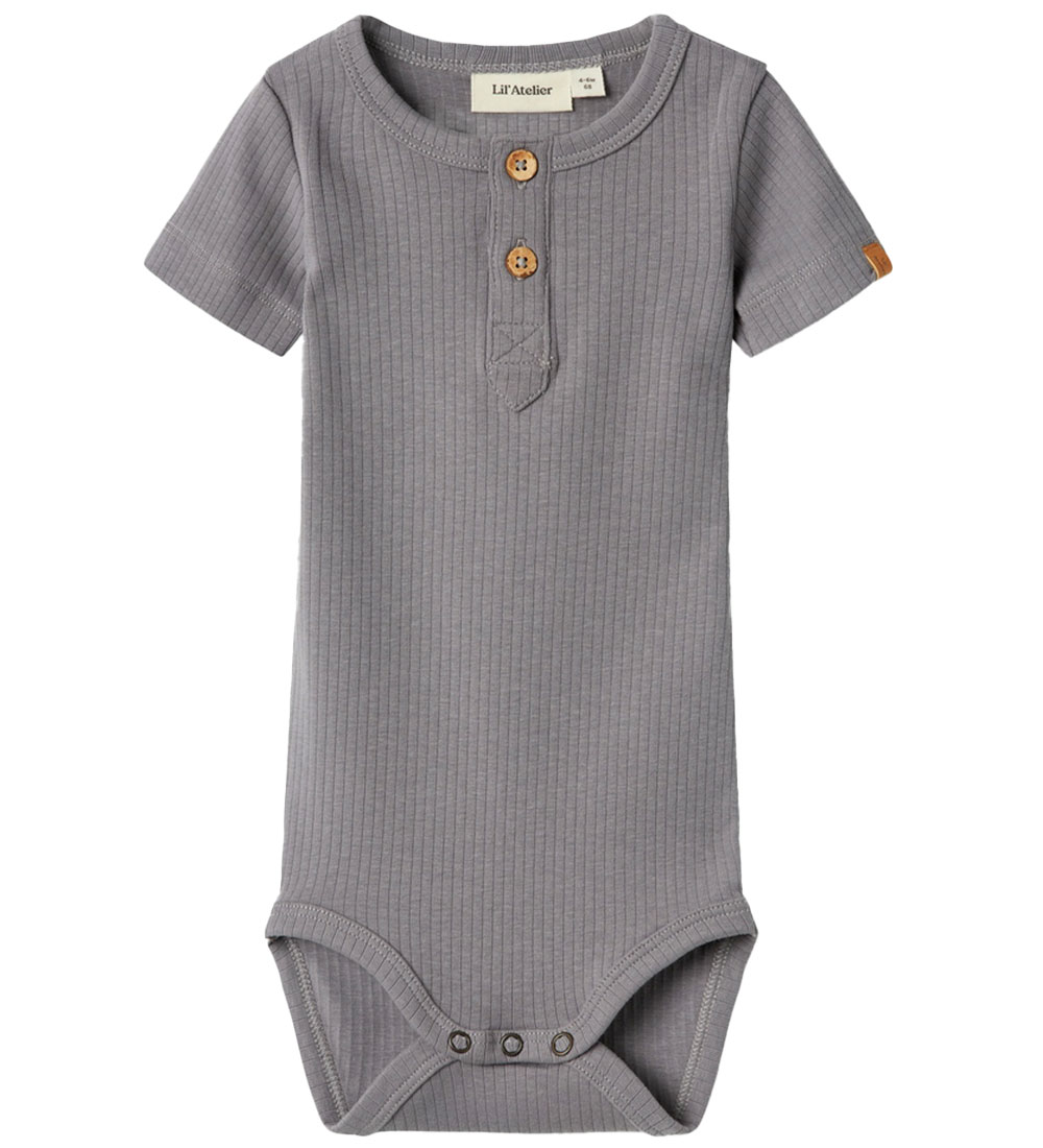 Lil' Atelier Bodysuit k/æ - Rib - NbmGio - Silver Filigree