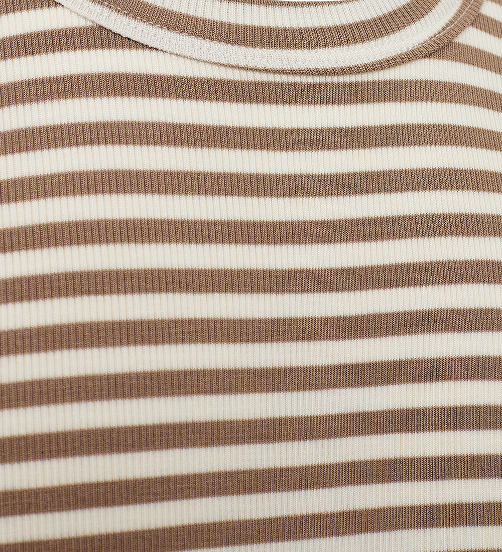 Sofie Schnoor Stuttermabolur - Rib - Viscose - Feluca - Drapplit