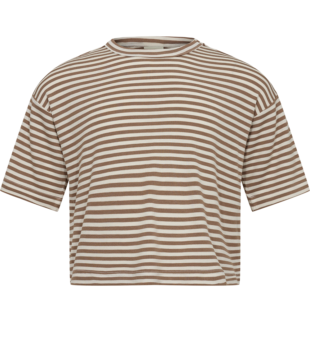 Sofie Schnoor Stuttermabolur - Rib - Viscose - Feluca - Drapplit