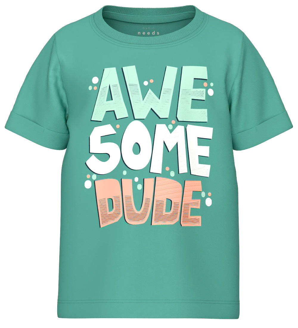 Name It T-shirt - NmmVux - Bristol Blue/Awesome Dude