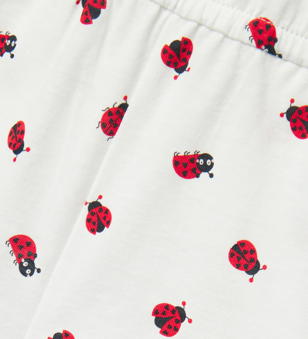 Barboteuse d'Été Name It - NmfVigga - Bright White/Coccinelles