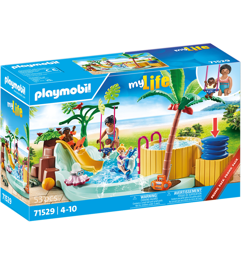 Playmobil My Life - Börn Pool - 71529 - 53 Partar