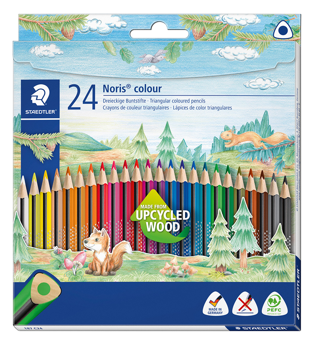 Staedtler Kleurpotloden - Noris gerecycled hout - 24 stk