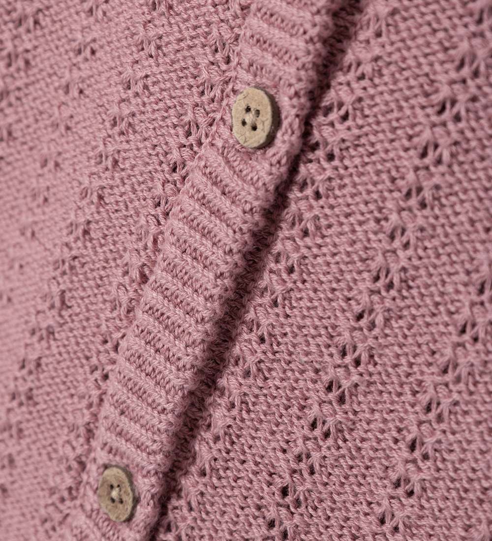 Lil' Atelier Cardigan - Knitted - NbfDaimo - Nostalgia Rose