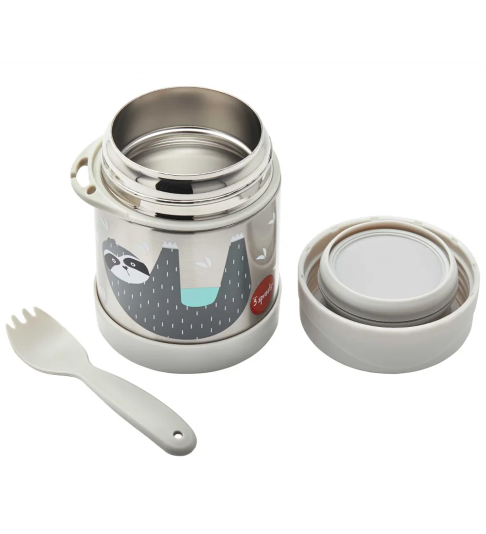 3 Sprouts Thermal container - Stainless Steel - 350 mL - Sloth