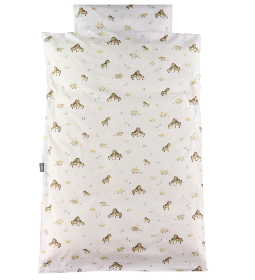 Nørgaard Madsens Bedding - Junior - White w. Colored Ponies