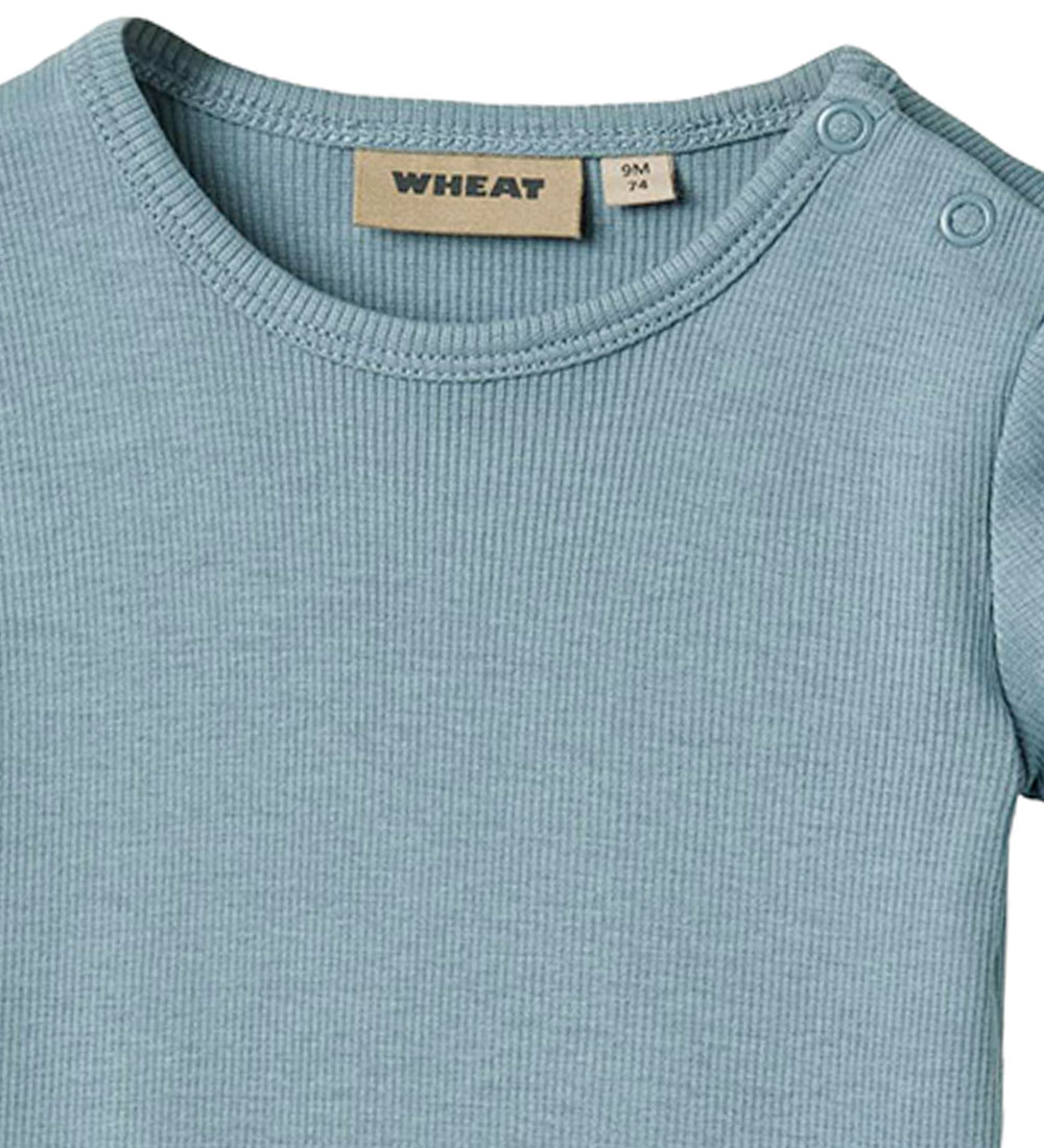 Wheat Bodysuit K/æ - Rib - Timo - Ashley Blue
