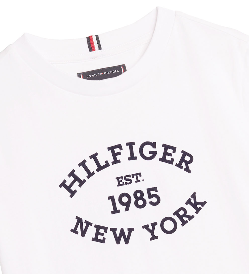 Tommy Hilfiger T-shirt - Monotype Flock - White