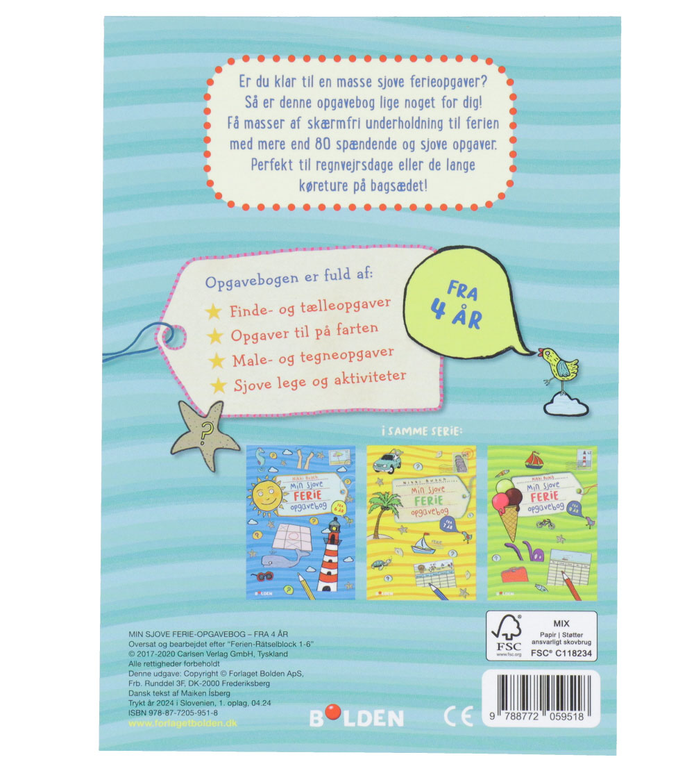 Forlaget Bolden Activity Book - My Fun Holiday Workbook - Dance