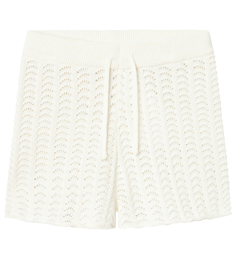 Lil' Atelier Shorts - Strick - NmfJohanna - Kokosmilch m. Hulmø