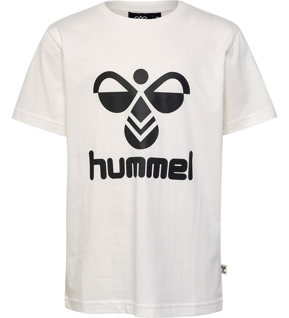 Hummel T-shirt - hmlTres - 2-Pack - Caviar/Marshmallow