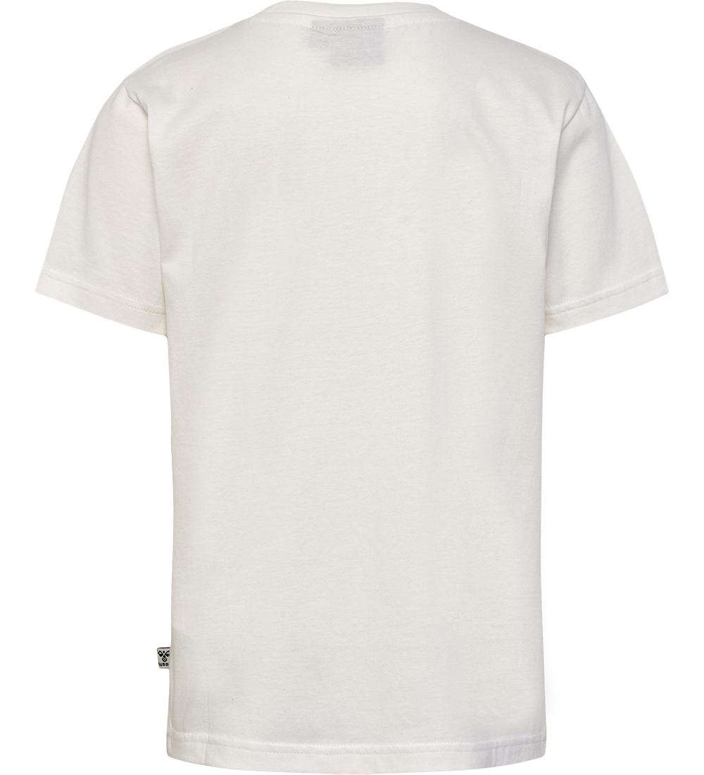 Hummel T-shirt - hmlTres - 2-Pack - Caviar/Marshmallow
