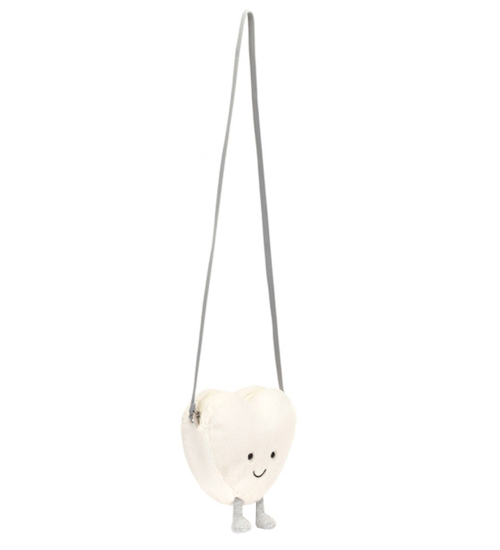 Sac Jellycat - 18x17 cm - Amuseables Cream Heart Bag