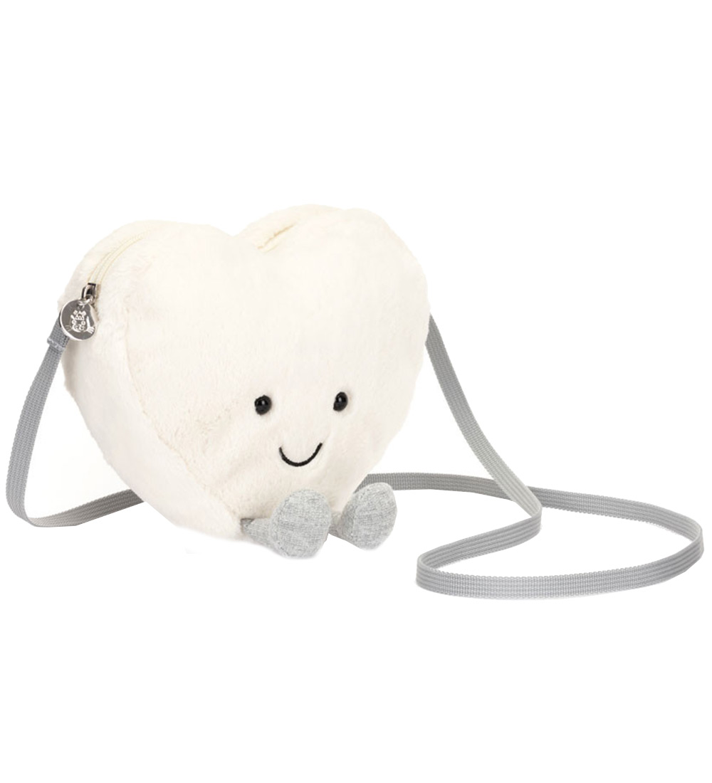 Sac Jellycat - 18x17 cm - Amuseables Cream Heart Bag