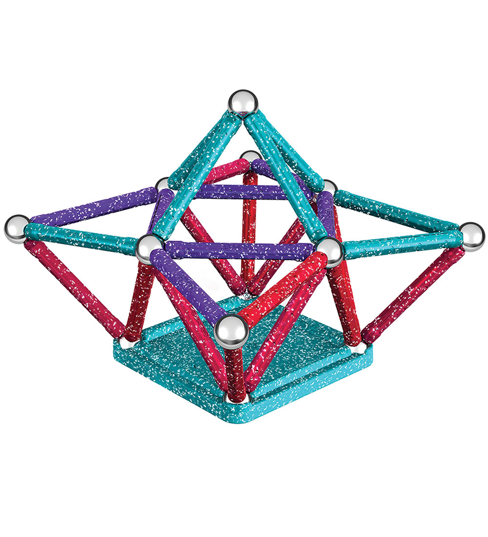 Geomag Magnet set - Glitter Recycled - 60 Parts