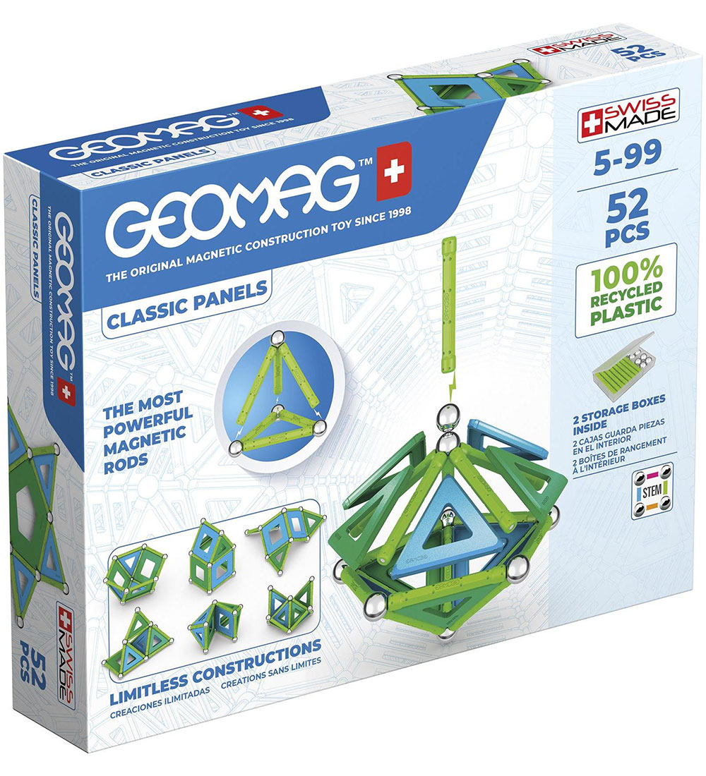 Geomag Magnet set - Classic Panels Recycled - 52 Parts