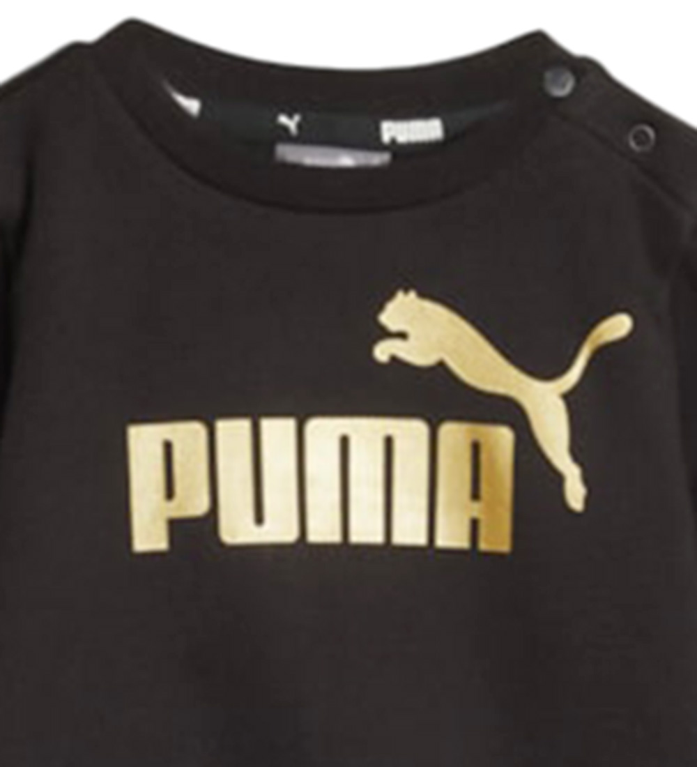 Puma Sweat Set - Minicats ESS Crew Jogger - Black