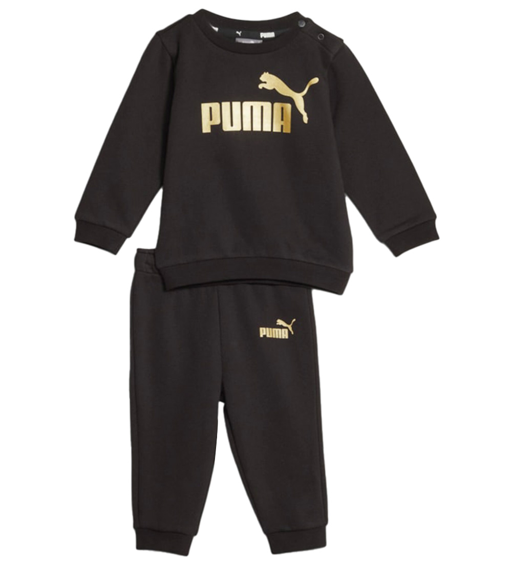 Puma Sweat Set - Minicats ESS Crew Jogger - Black
