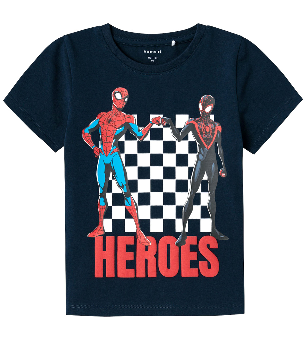 Name It T-Shirt - NmmMaclin Spider-Man - Dark Sapphire