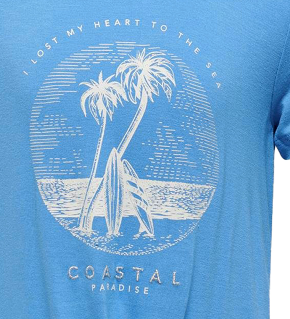 Kids Only T-shirt - KogRita - Azure Blue/Coastal
