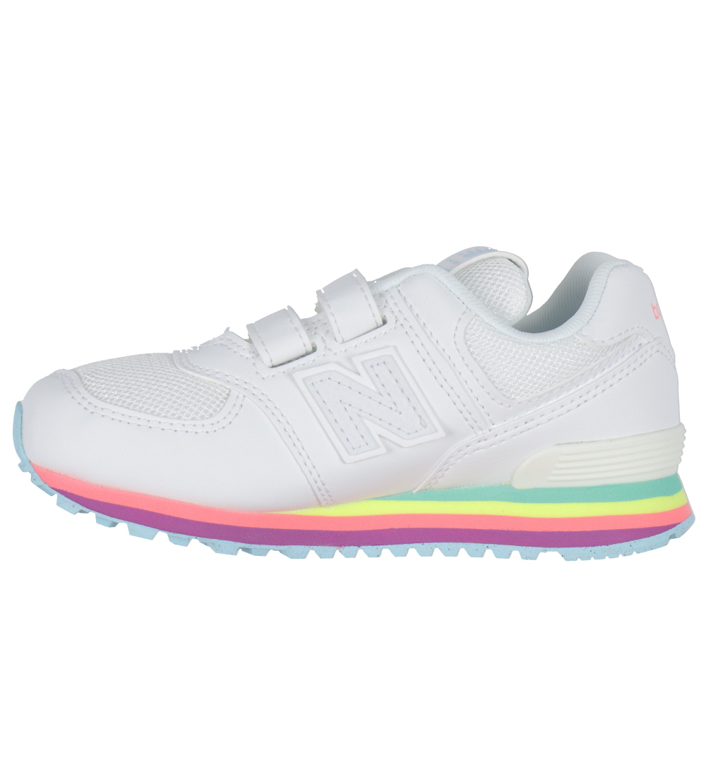 New Balance Shoe - 574 - White/Team Sky Blue