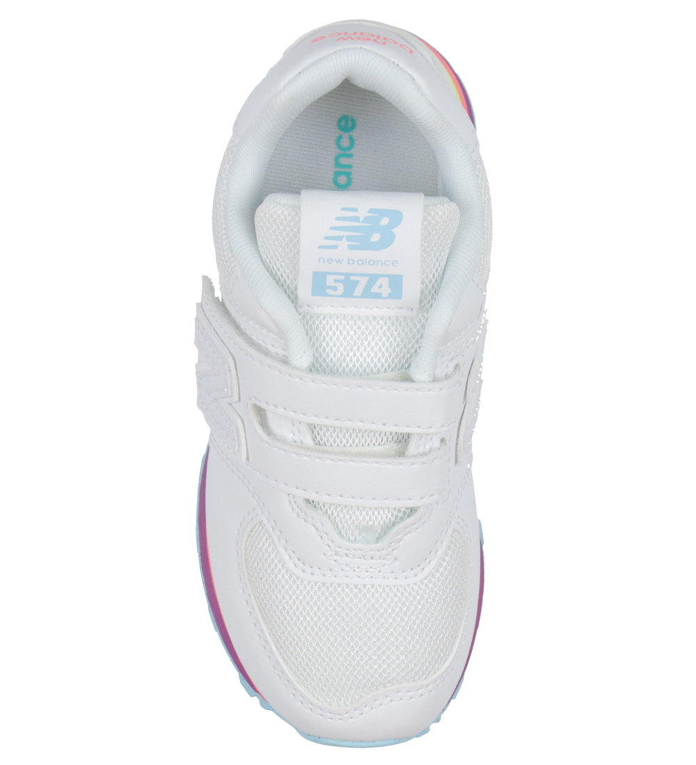 New Balance Shoe - 574 - White/Team Sky Blue