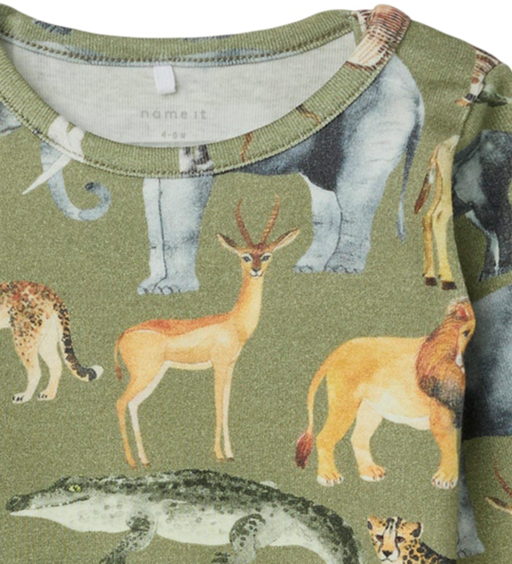 Name It Bodysuit L/æ - NbmJasen - Oil Green
