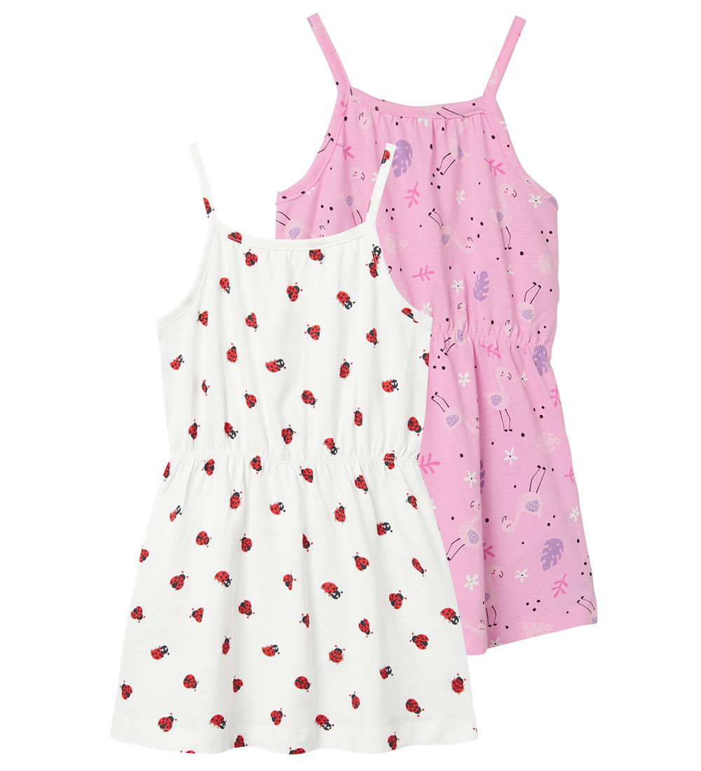 Name It Dress - NmfVigga - 2-Pack - Bright White/Candy