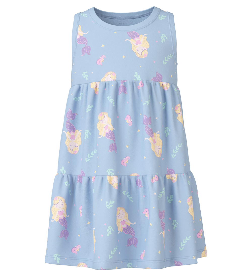 Name It Kleid - NmfVigga - Chambray Blue/Meerjungfrauen