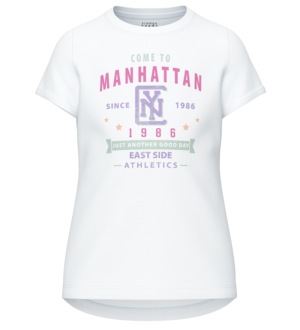 Name It Stuttermabolur - NkfVix - Bright White/Manhattan
