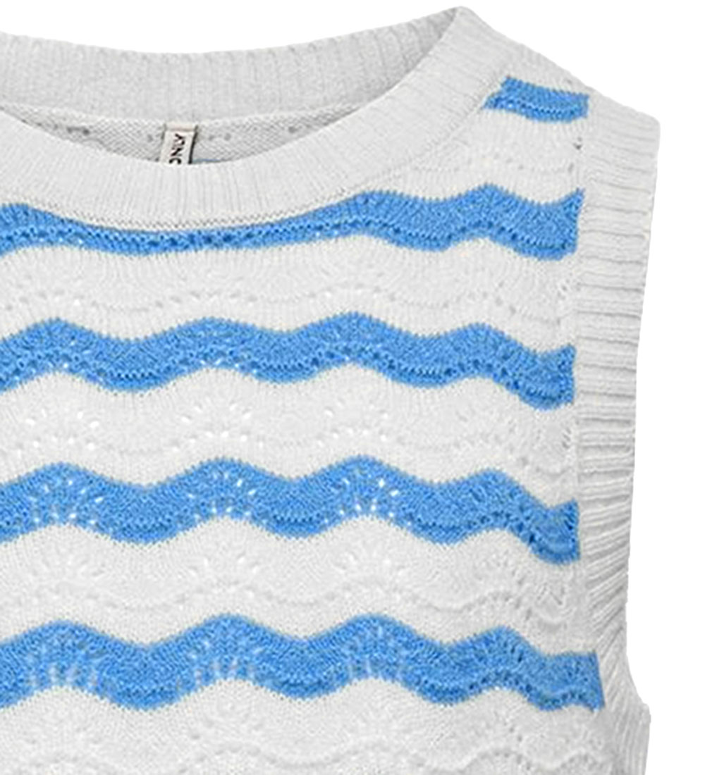 Kids Only Top - Knitted - KogMaisanna - Cloud Dancer w. Pointell