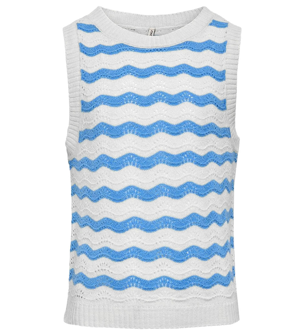 Kids Only Top - Knitted - KogMaisanna - Cloud Dancer w. Pointell