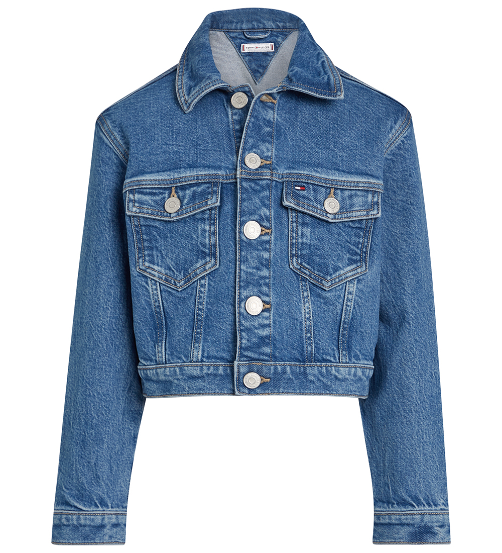 Veste en Jean Tommy Hilfiger - Court - Camionneur - Mi-sel-poivr