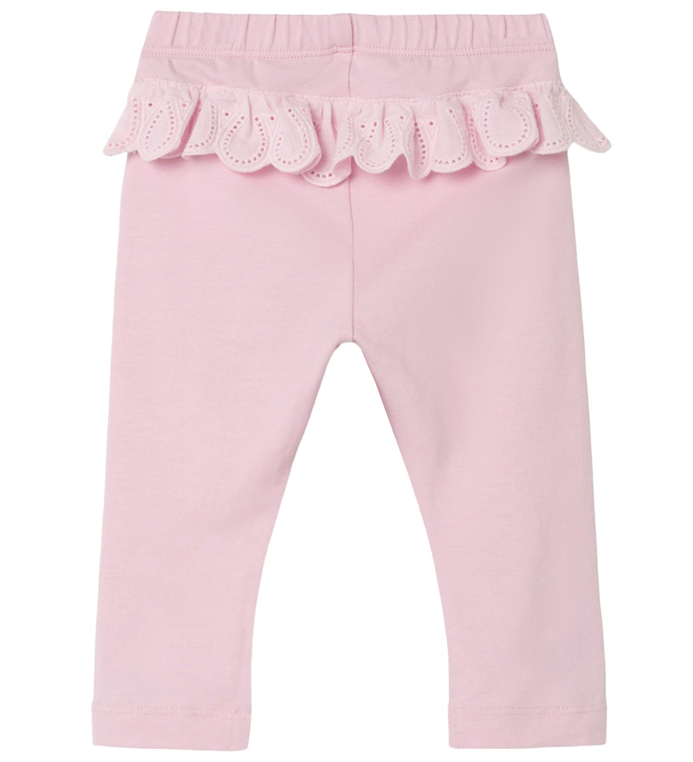 Name It Leggings - NbfJennas - Parfait Pink M. Ruffle