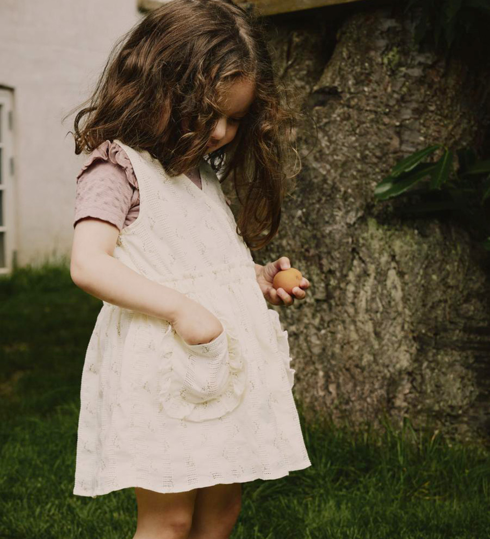 Lil' Atelier Kleid - NmfJinna - Kokosmilch m. Blumen