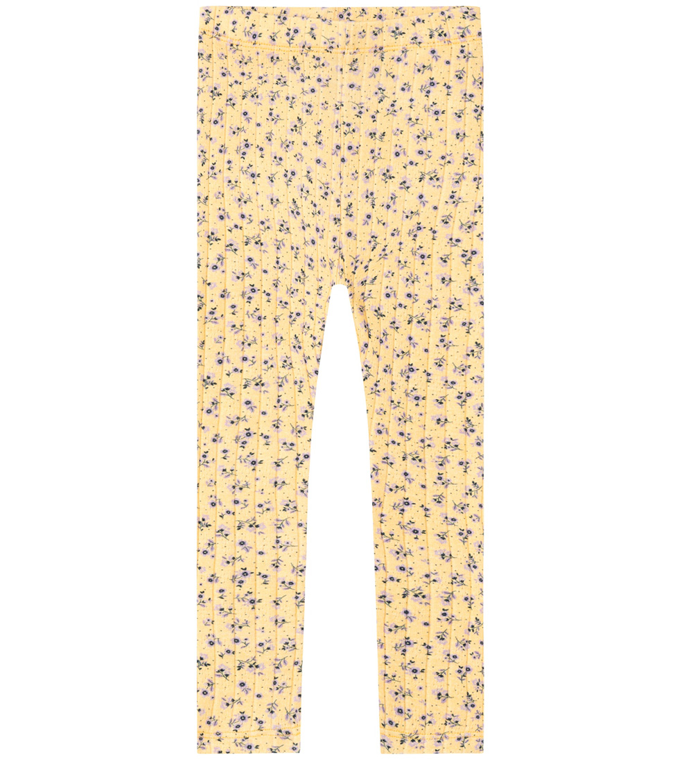Name It Leggings - Rib - NmfJaida - Impala m. Blumen