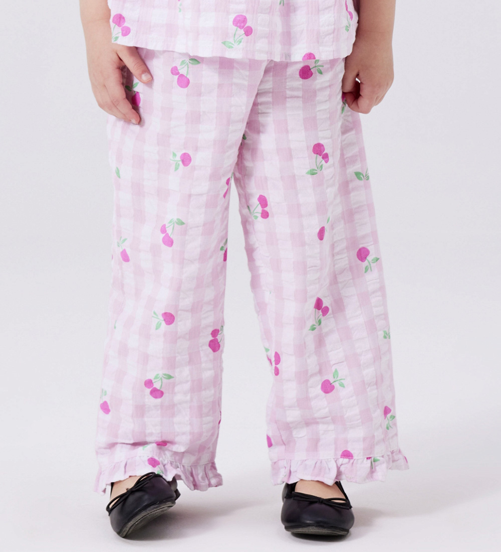 Name It Hosen - NmfJerriane - Rosebloom m. Kirsche