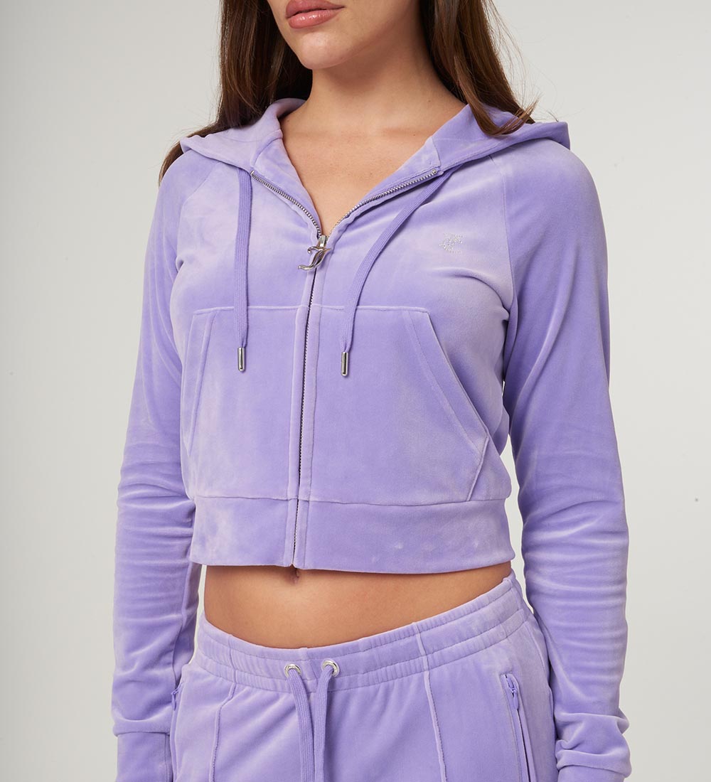Juicy Couture Cardigan - Madison - Velúr - Dahlia Purple