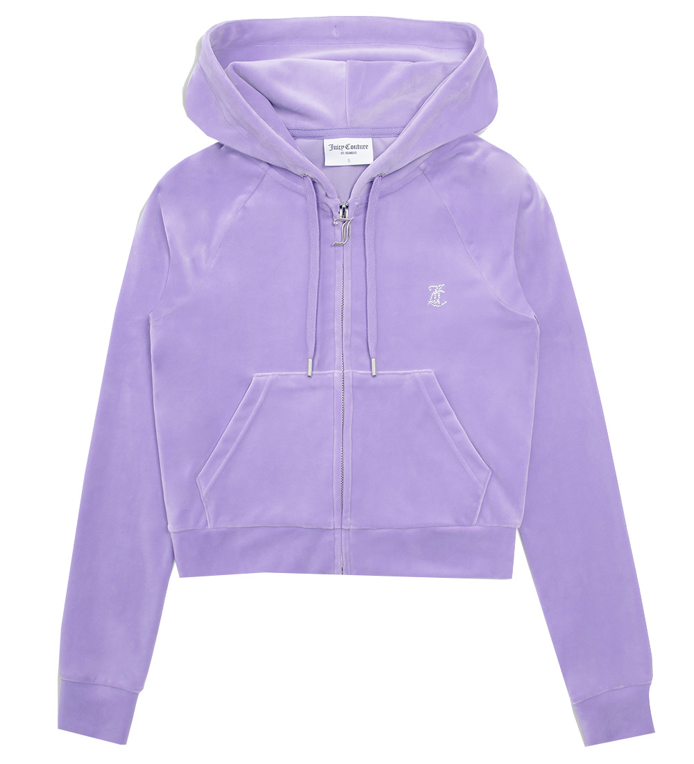 Juicy Couture Cardigan - Madison - Velúr - Dahlia Purple